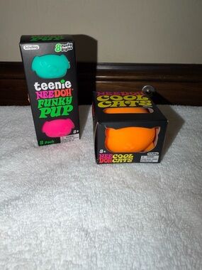 Needoh Schylling cool cats and teenie funky pup